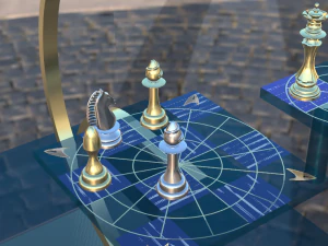 Tabulueiro Tridimencional Star Trek 3D Model