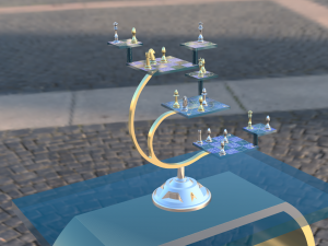 Tabulueiro Tridimencional Star Trek Modello 3D
