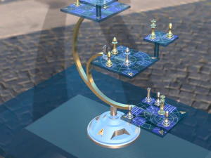 Tabulueiro Tridimencional Star Trek 3D Model
