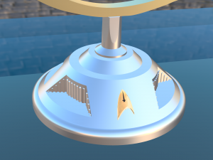 Tabulueiro Tridimencional Star Trek Modello 3D