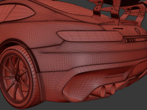 Mercedes AMG GT Track Series Modelo 3D