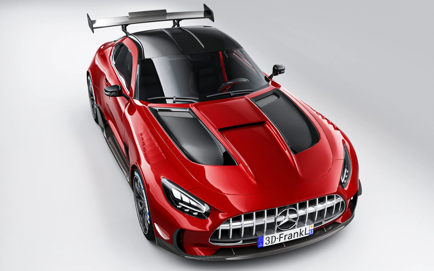 Mercedes AMG GT Track Series 3D Model .c4d .max .obj .3ds .fbx .stl .blend 