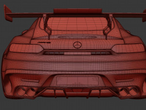 Mercedes AMG GT Track Series Modelo 3D