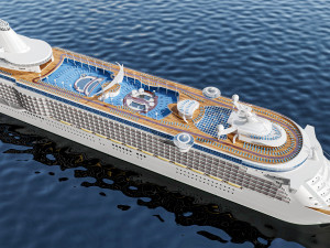 Passenger Cruise Ship Generic 3D Model