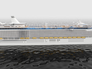 Passenger Cruise Ship Generic 3D Model