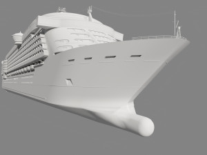 Passenger Cruise Ship Generic 3D Model