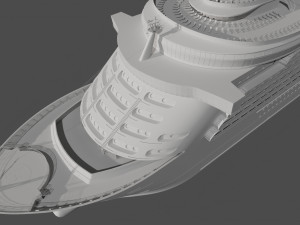 Passenger Cruise Ship Generic 3D Model