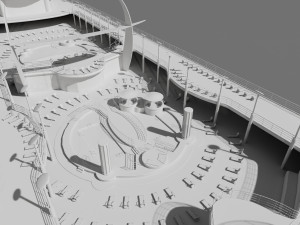 Passenger Cruise Ship Generic 3D Model