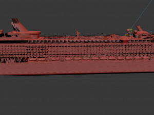 Passenger Cruise Ship Generic 3D Model