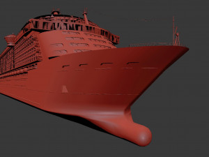 Passenger Cruise Ship Generic 3D Model