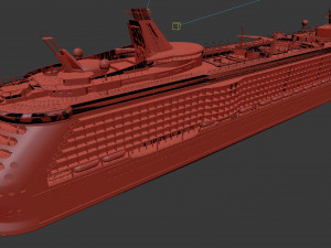 Passenger Cruise Ship Generic 3D Model