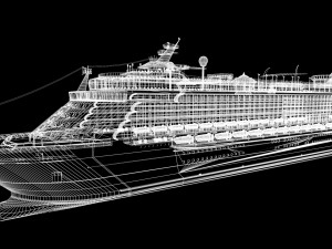 Passenger Cruise Ship Generic 3D Model