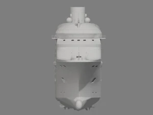 Large Modern Cruiseship Low-poly 3D Model