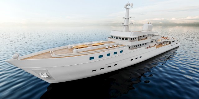 Passenger Cruise Ship Generic Modelo 3D .c4d .max .obj .3ds .fbx .stl .blend 