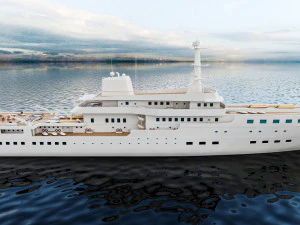 Passenger Cruise Ship Generic 3D Model