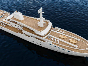 Passenger Cruise Ship Generic 3D Model
