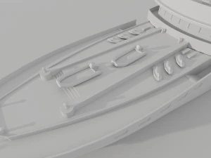 Passenger Cruise Ship Generic 3D Model
