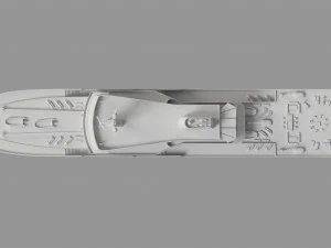Passenger Cruise Ship Generic 3D Model