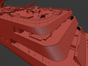 Passenger Cruise Ship Generic 3D Model