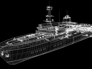 Passenger Cruise Ship Generic 3D Model