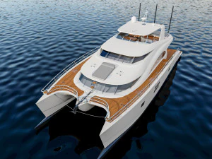 Mega yacht 3D Model
