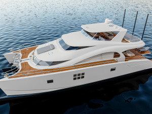 Mega yacht Model 3D