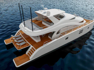 Mega yacht 3D Model