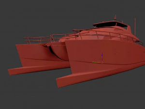 Mega yacht 3D Model