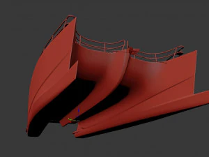 Mega yacht 3D Model