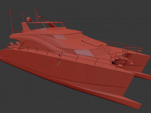 Mega yacht Model 3D