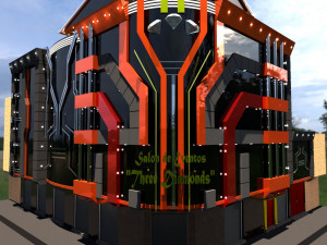 Events Hall Facades 3D मॉडल