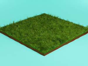 Grass Low Poly 3D Model