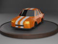 Sports Car Low Poly 3D Модель