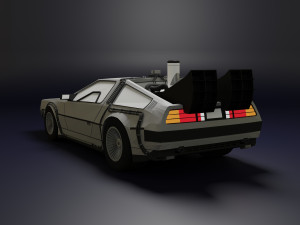 DeLorean Low Poly 3D 모델