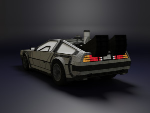 DeLorean Low Poly 3D 모델