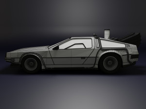 DeLorean Low Poly 3D 모델