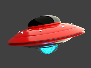 Ovni Low Poly 3D Модель