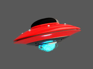 Ovni Low Poly 3D Modell