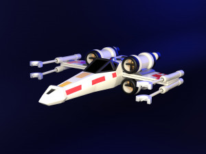 Star Wars X-Wing Ship 3D Model