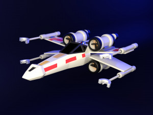 Star Wars X-Wing Ship 3Dモデル