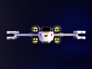 Star Wars X-Wing Ship 3Dモデル