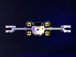 Star Wars X-Wing Ship 3D Model