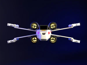 Star Wars X-Wing Ship 3D Model