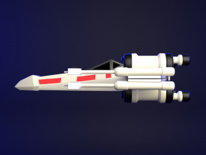 Star Wars X-Wing Ship 3Dモデル