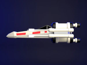 Star Wars X-Wing Ship 3D Model