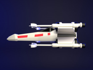 Star Wars X-Wing Ship 3Dモデル