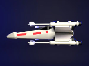 Star Wars X-Wing Ship 3D Model