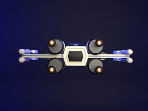 Star Wars X-Wing Ship 3Dモデル