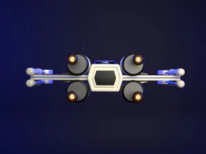Star Wars X-Wing Ship 3D Model