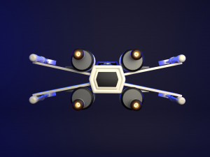 Star Wars X-Wing Ship 3Dモデル